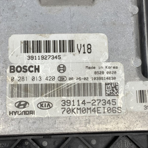 Блок управління двигуном на Кіа Спортейдж, 2.0 CRDI 0281013420 - 39114-27345