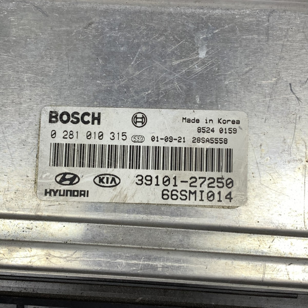 Блок управління двигуна на Хюндай Сатна Фе 2.0 crdi 39101-27250 0281010315