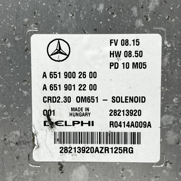 Блок управления двигателем CRD2.30 ЕБУ на Mercedes Sprinter W 906 2.2 CDI OM 651 А6519002600 А6519012200